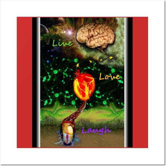 Live Laugh Love Wall Art by sapanaentertainment